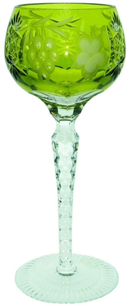 Ajka Crystal Фужер хрустальный Grape, 230мл, ярко-зеленый