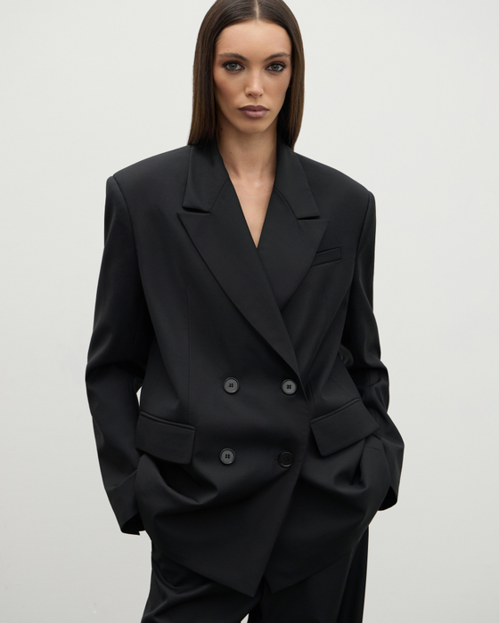 Двубортный жакет из шерсти