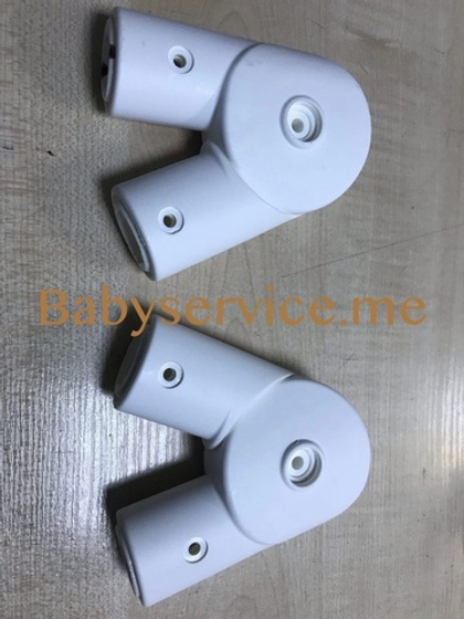 Шарнир складывания рамы правый белый