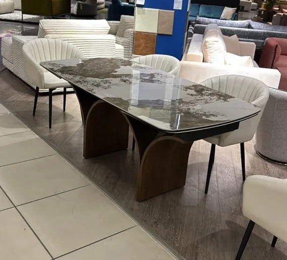 Раздвижной стол Torsion, 180-260х90 см, керамика