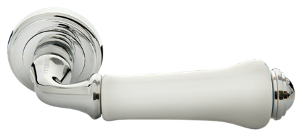 Дверные ручки Morelli "UMBERTO" MH-41-CLASSIC PC/W Цвет - Хром/белый