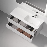 Тумба подвесная SANCOS Snob R правая 1195х445х500, c двумя ящиками оснащенными доводчиками, Bianco, арт.SNR120RW