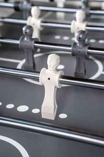 Игровой стол - футбол "Nine Star Iron Men ITSF Grey" (144х75,5х90)