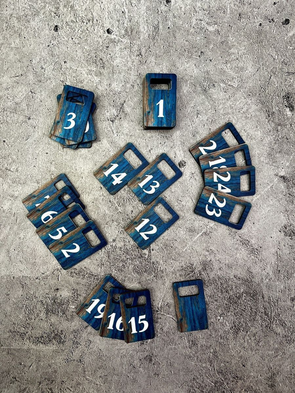 Номерки для гардероба 3х5 см