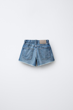 ZARA ДЖИНСОВЫЕ ШОРТЫ, СИНИЙ