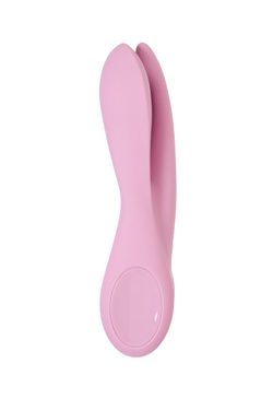 Вибростимулятор Satisfyer Threesome 1, силикон, розовый, 14 см
