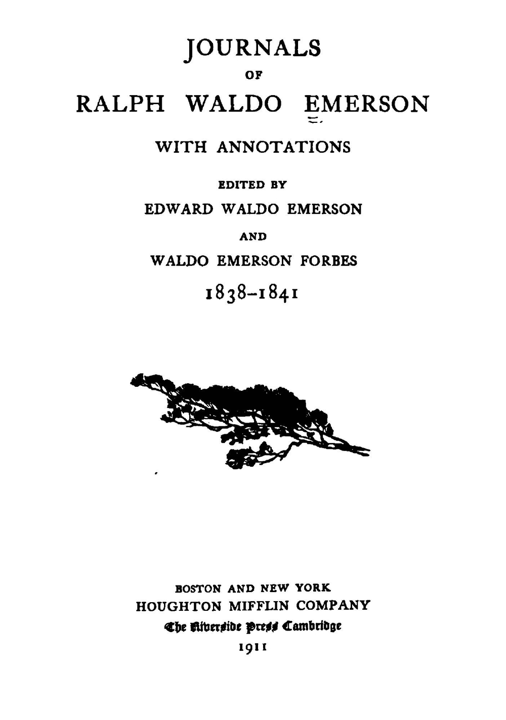 Journals of Ralph Waldo Emerson. Volume 5 | Ralph Waldo Emerson