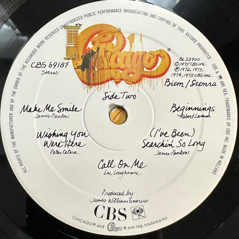 Chicago - Chicago IX - Chicago's Greatest Hits (Голландия)