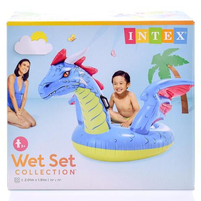 Игрушка для плавания верхом Дракон 201*191 см от 3 лет 57563 (Intex)