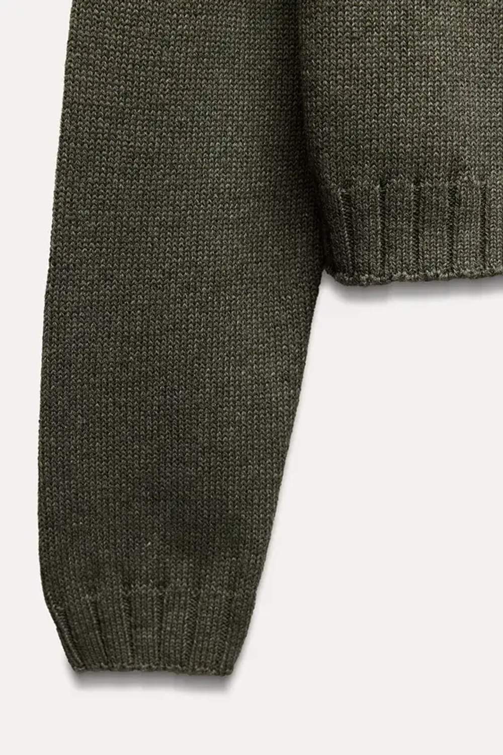 ZARA ОДНОТОННЫЙ КАРДИГАН, ХАКИ