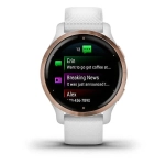 Смарт-часы Garmin Venu 2S белые цвета розовое золото 010-02429-13