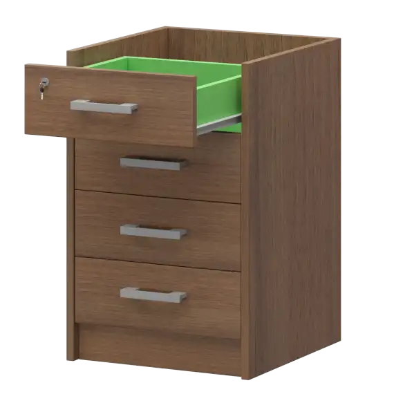 Корпус тумбы приставной АТ-05 Орех гварнери 440x450x740 Арго