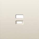 Накладка для розеток USB, слоновая кость, серия S08
