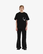 Футболка Borozna с принтом пирсинг черная