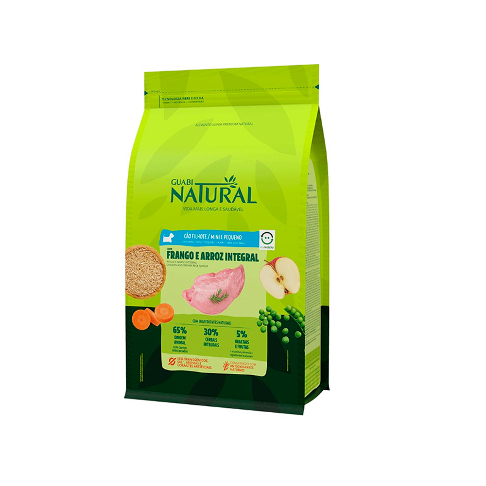 Сухой корм Guabi Natural Puppy 1 кг ЦЫПЛЁНОК+РИС для щенков мелких пород Гуаби СЕНТЯБРЬ 2024