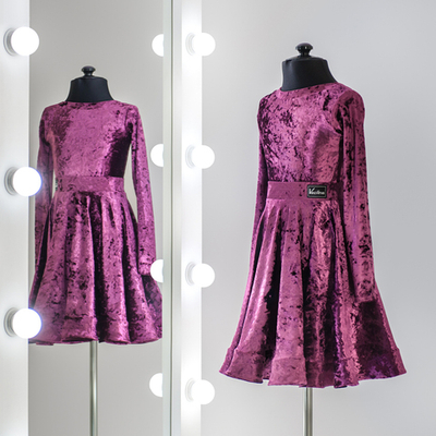 Standart 2-02-10-B | Рейтинговое платье для спортивных бальных танцев | Vasileva Dance