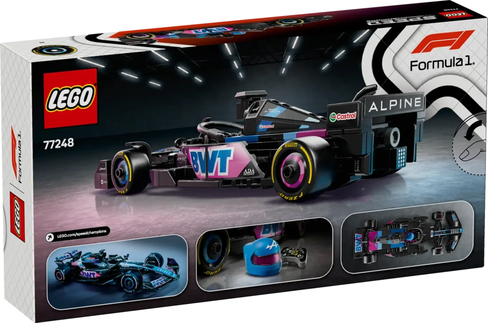Конструктор LEGO Speed Champions 77248 Гоночный автомобиль BWT Alpine F1 Team A524