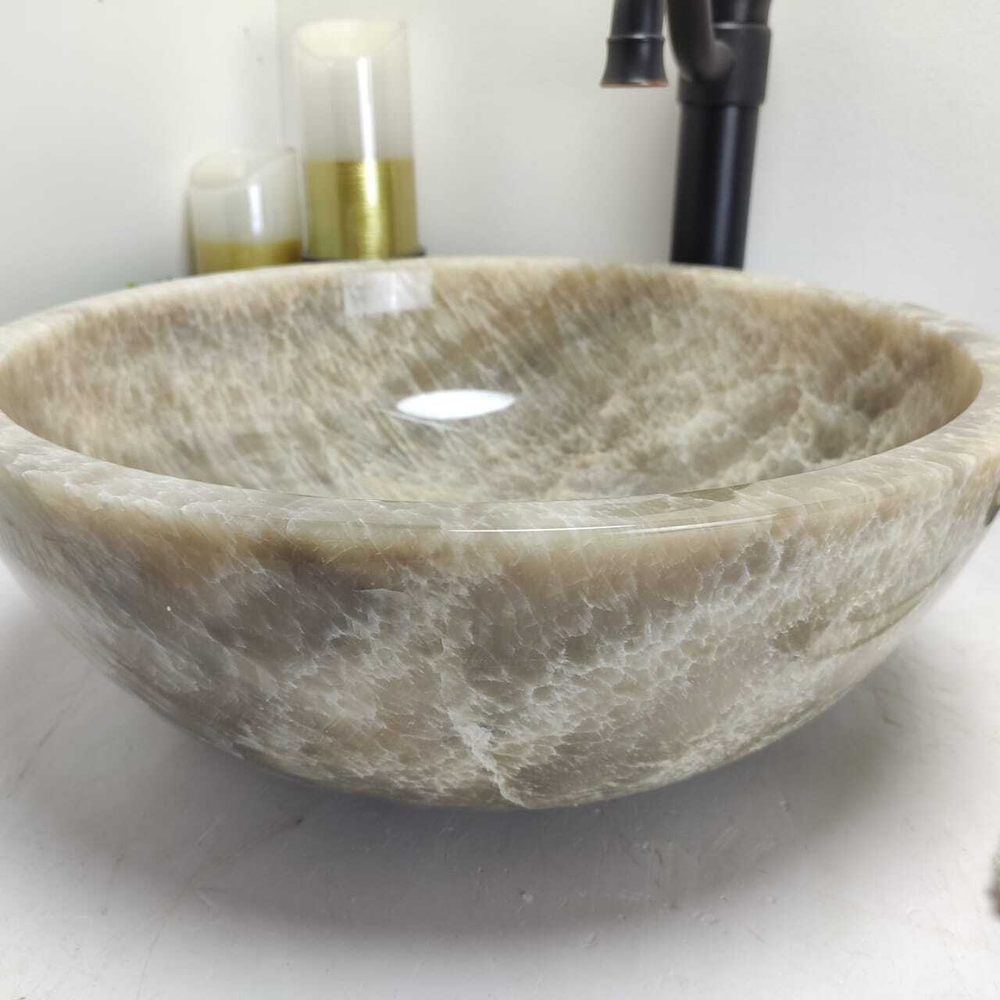 Раковина из оникса Bowl Grey Small BO-60581 1.9 40*40*15