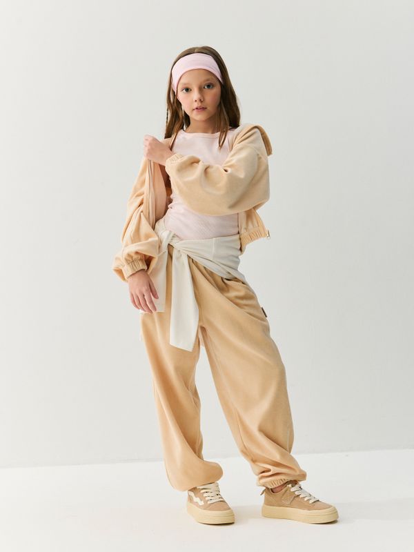 Джоггеры оверсайз велюровые 