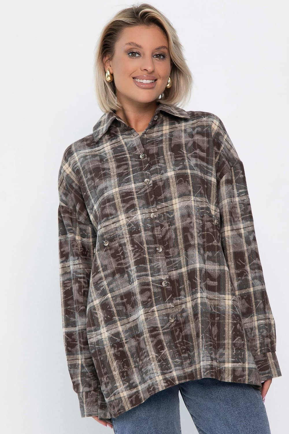 Рубашка Скай (коричневая) Б14194-5М LT Collection