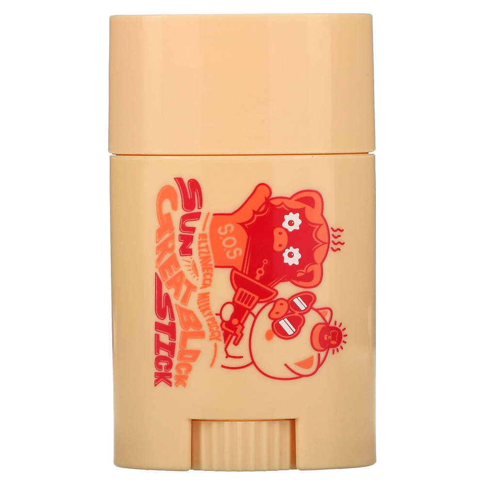 Elizavecca, Milky Piggy, Sun Great Block Stick, солнцезащитный стик, SPF 50+ PA +++, 22 г (0,78 унции)
