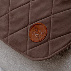 Диванный лежак из микровелюра, мокко 70х50 Rachel WOW