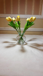 Искусственные цветы, желтые подсолнухи / Высота 44 см. 9 стебелей 9 бутонов/