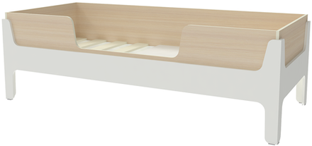 Кровать односпальная КарИВи Лотос  Белый   Дуб Молочный