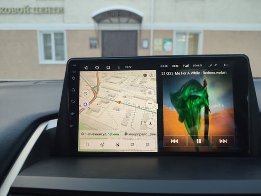 Магнитола для Lexus NX200, NX200t, NX300h 2014-2017 (тачпад) - FarCar 9619B монитор 9" QLED на Android 13, 8 ядер (TS18), CarPlay, 4G SIM-слот