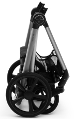 Коляска Agex Life 3 в 1 хромированная рама с автокреслом i-Safe Black ALG590 Chrome Grey (Серый)