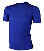 Рашгард для MMA Rusco Sport BLUE короткий рукав, взрослый синий