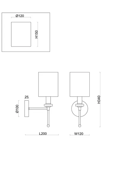 Настенный светильник (бра) FR5265WL-01BS Мечтательный / Dreamy E14x1 Freya fr5265wl-01bs