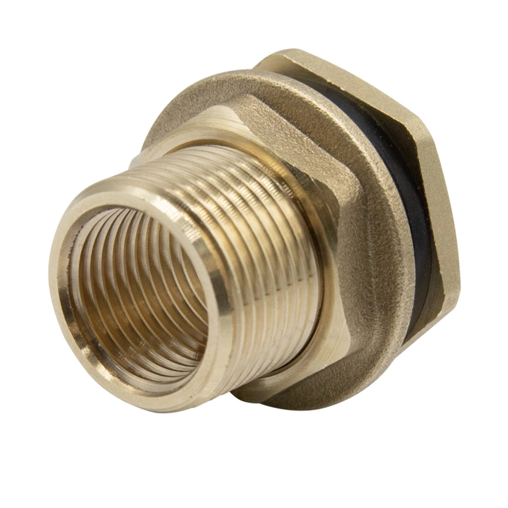 Врезка 1/2" х 3/4" д/резервуара с контрогайкой