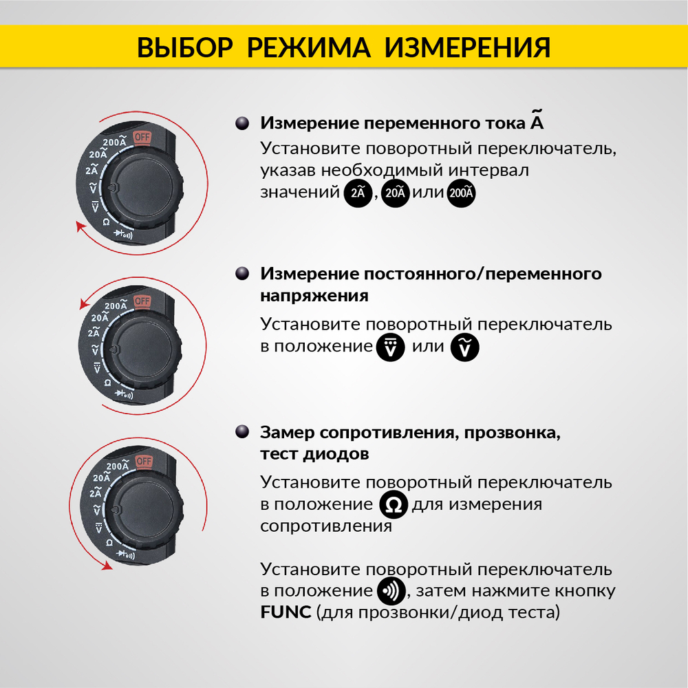 Токовые клещи переменного тока 200A iCartool IC-M200A