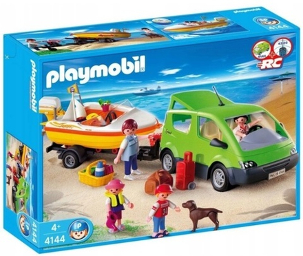 Конструктор Playmobil Family Fun Семейный фургон для отдыха с моторной лодкой и прицепом 4144