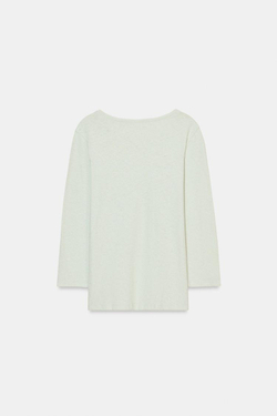 ZARA ФУТБОЛКА ИЗ ЛЬНА С ЭФФЕКТОМ ПОТЕРТОСТИ, ЦВЕТ МОРСКОЙ ВОЛНЫ
