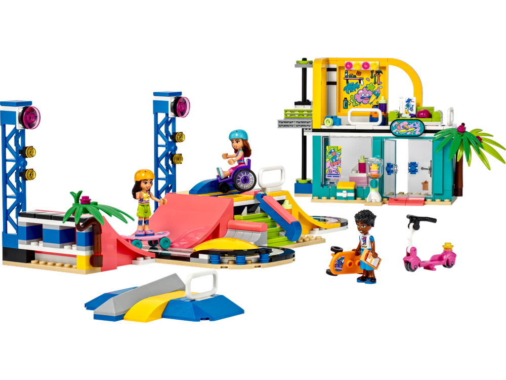 LEGO Friends 41751 — скейт-парк, игровой набор с рампами и персонажами