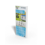 Лестница для бассейна Intex, четырехступенчатая с площадкой, цвет белый