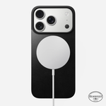 Задняя панель кожаная (Horween) Nomad Magnetic Leather  для iPhone 17 Pro Magsafe черный