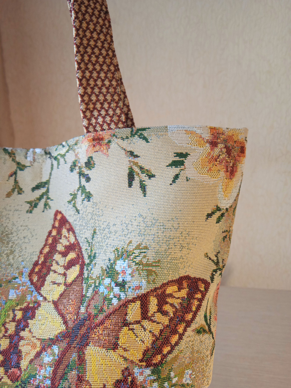 Гобеленовая сумка Солнечные бабочки (39х39х12)