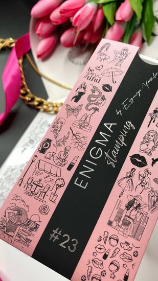 Пластина для стемпинга Enigma Stamping №023