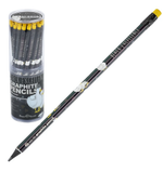 Карандаш ч/г HB с ластиком "Black Excellence. Гуси" корпус пластик. (BrunoVisconti)