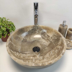 Раковина из оникса Bowl Grey Medium TinLip BO-61086 45*45*15