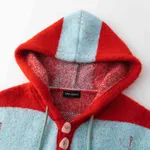 Свитер Ymkashix Stripes Hood красный/голубой