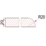 Ступень с фаской Lifebrick Limestone Crema 900x330x20