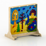 Мобильная двухсторонняя перегородка Адела для крепления ковров/пособий с магнитно-маркерной поверхностью серия СКАНДИК