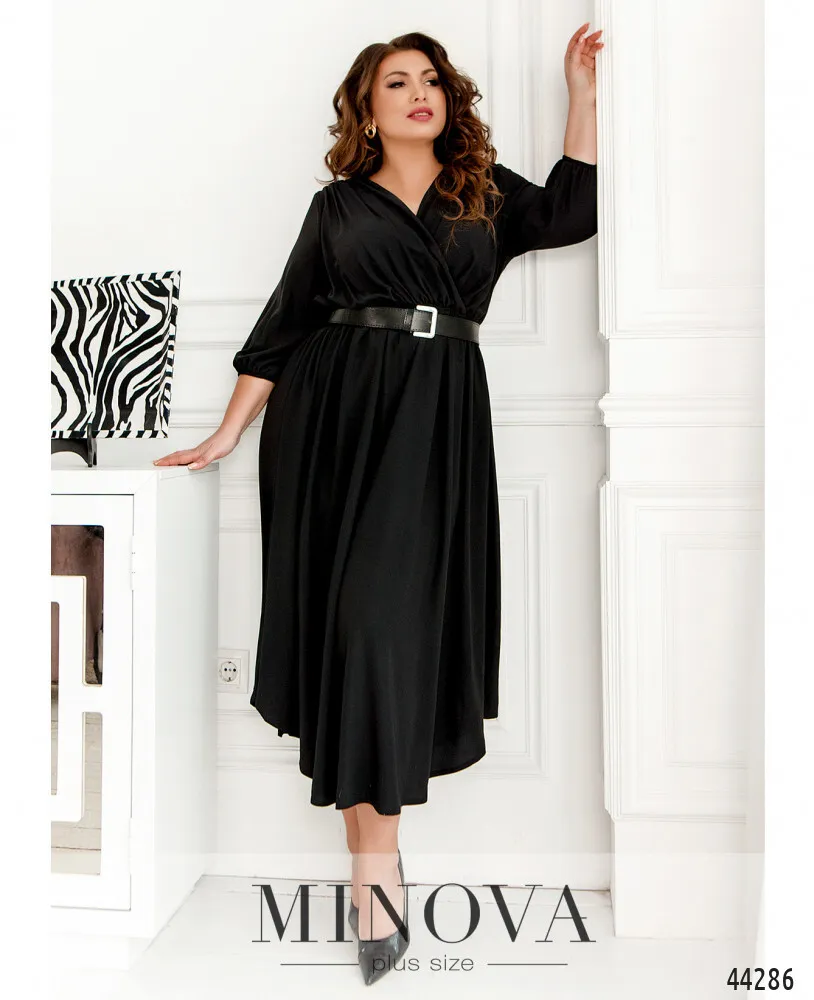 Платье 8616Б-черный Minova