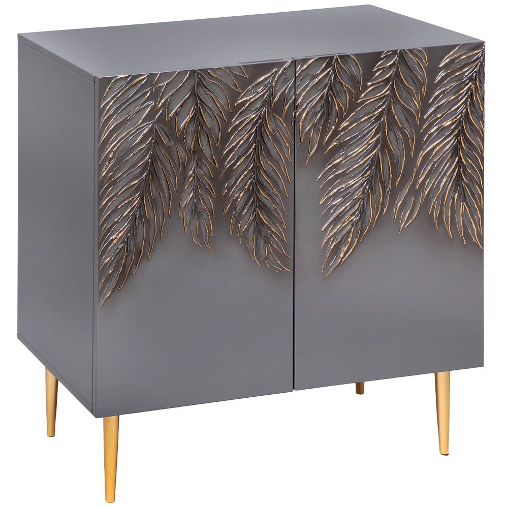 Комод Тропик Стайл с 2 полками Серый Голд