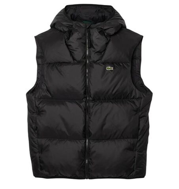 Мужская теннисная жилетка Lacoste Water-Repellent Short Puffed - black