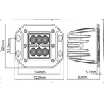 Светодиодная фара Dreamar 24 Вт, 6 диодов, 1500 Лм